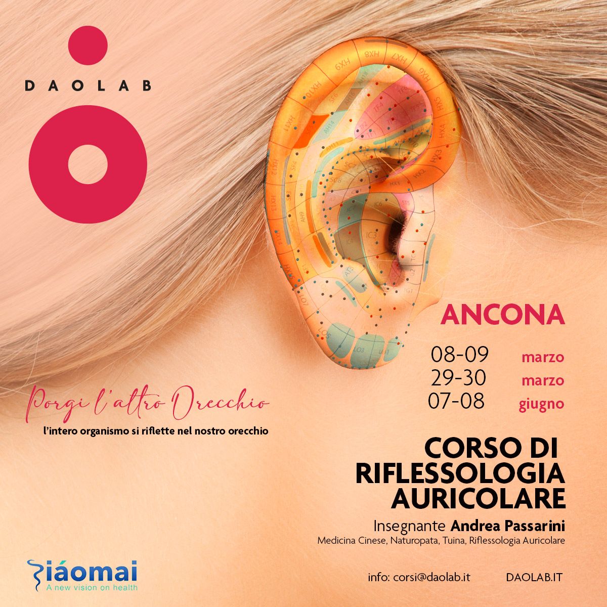 Corso di riflessologia auricolare ad Ancona – 1° weekend